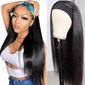 
            
                Load image into Gallery viewer, Glueless Affordable Headband Wig Human Hair Silky Straight
            
        
