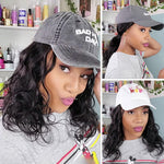 Detachable Hat Wig Small Body Wave Cap Wig（3 Matching Hats For Free）