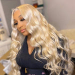 Body Wave Human Hair Wigs Blonde 613 Frontal Lace Wig