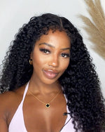 Ventilated Realistic Curly Edges 7x5 Lace Closure Wig