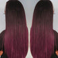 
            
                Load image into Gallery viewer, 1b 99j Burgundy Glueless Affordable Headband Wig Human Hair
            
        