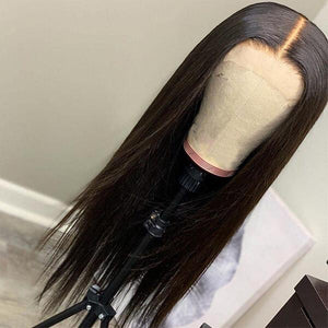 4x4 Glueless Lace Closure Wig Silky Straight